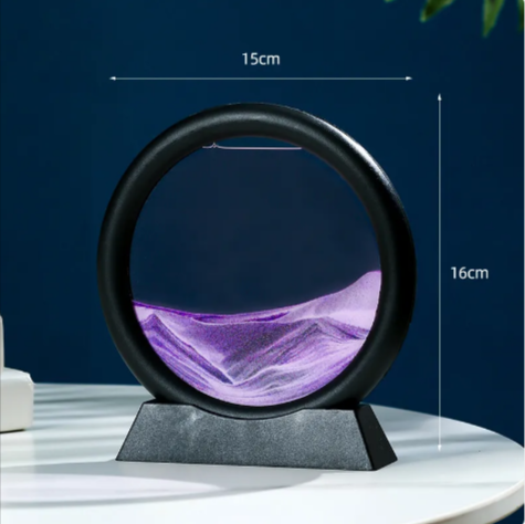 Round Quicksand Motion Art Decor