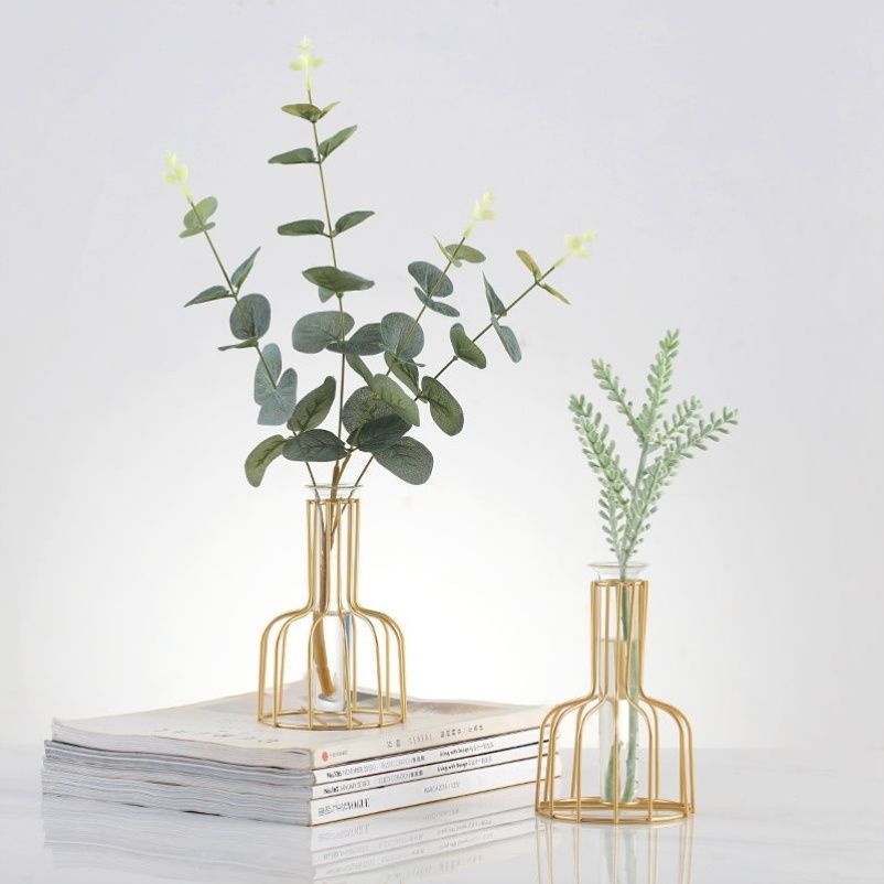 Nordic Style Iron Metal Vase for Hydroponic Decor
