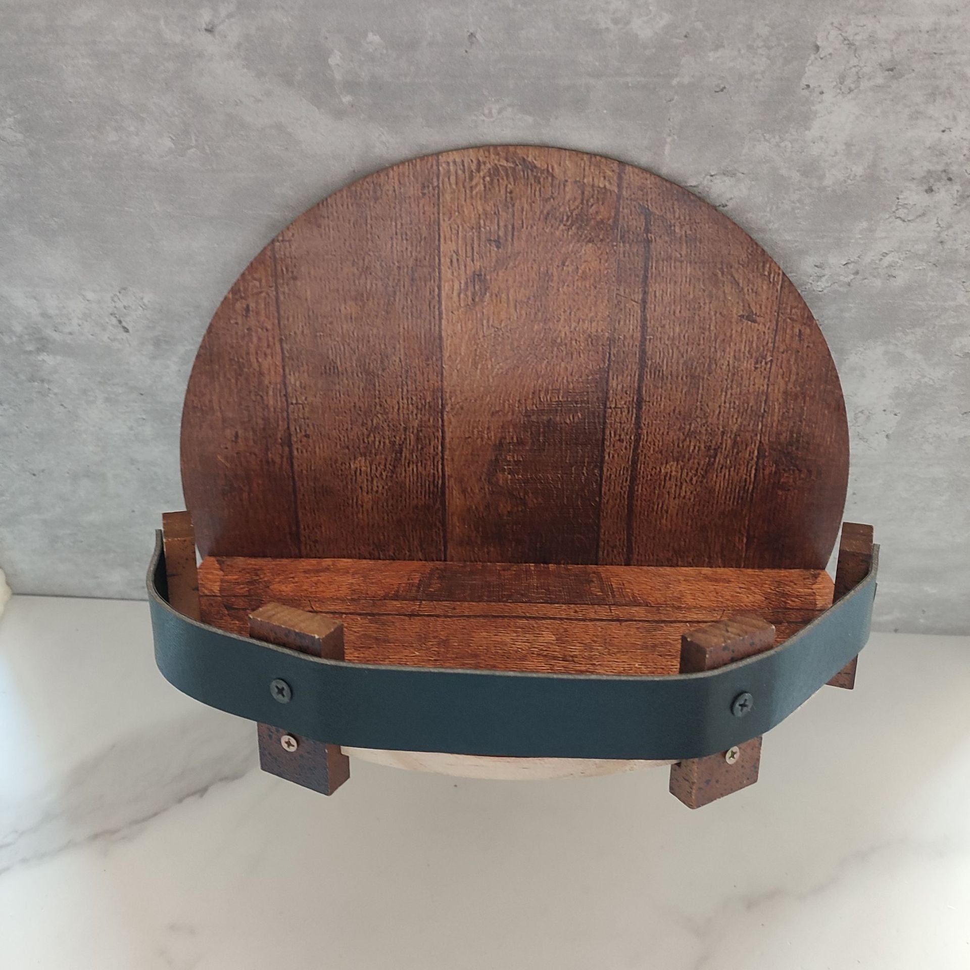 Handmade Wall-Mounted Wine Bottle Display Rack