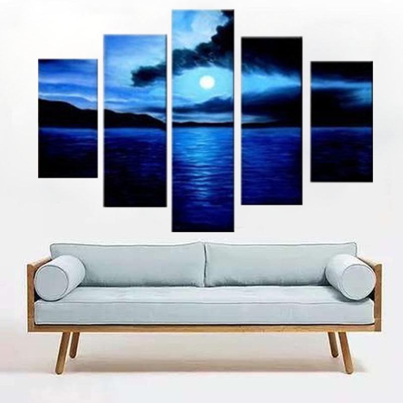 DIY Sunrise Sofa Background Wall Decor