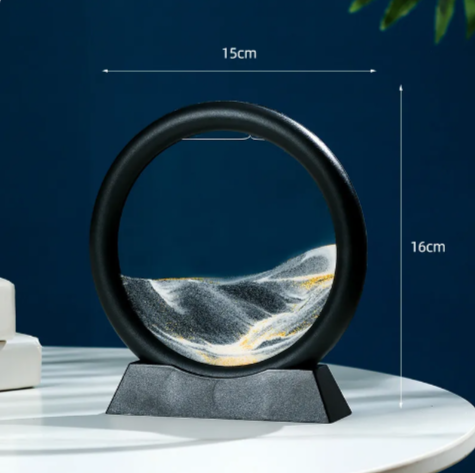 Round Quicksand Motion Art Decor