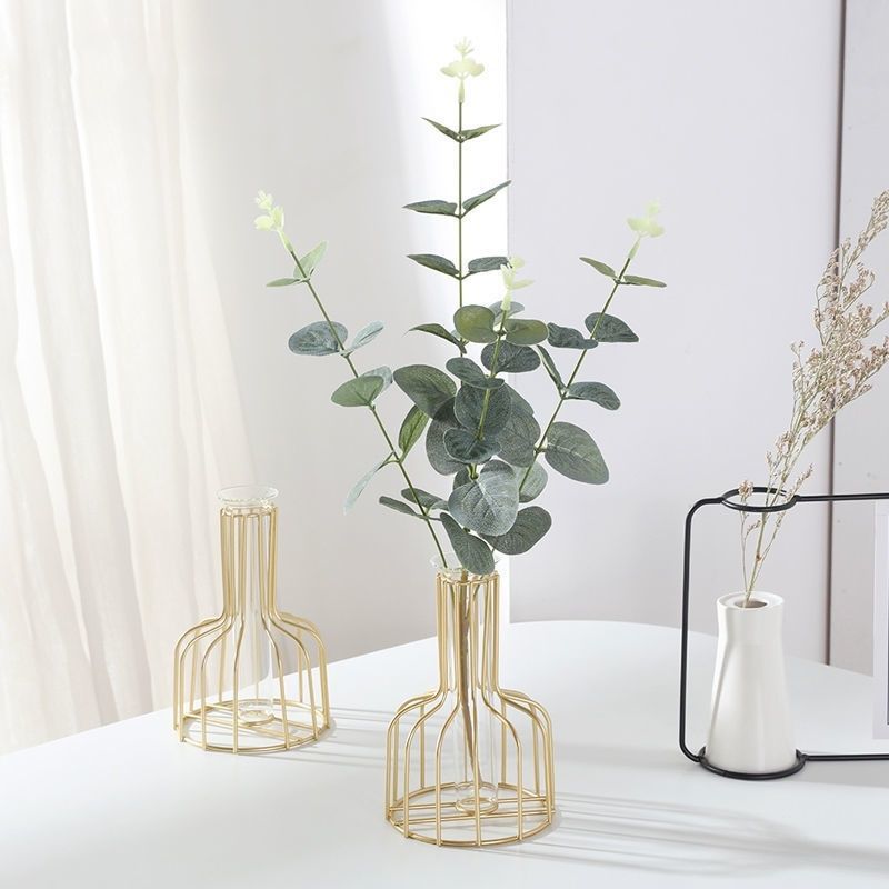Nordic Style Iron Metal Vase for Hydroponic Decor