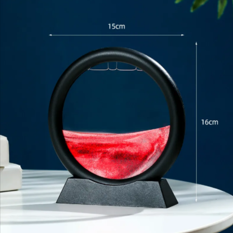 Round Quicksand Motion Art Decor