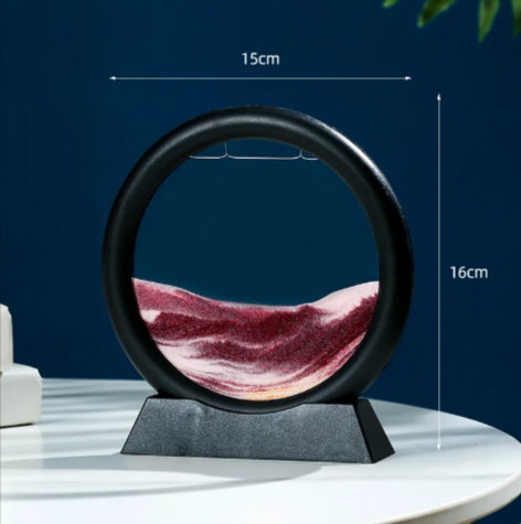 Round Quicksand Motion Art Decor