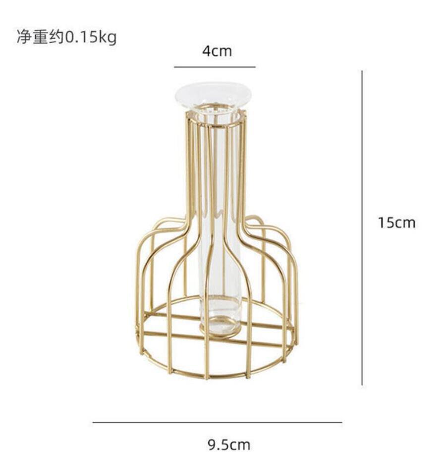 Nordic Style Iron Metal Vase for Hydroponic Decor